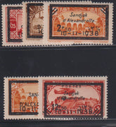 French Colonies and French Area - Alexandretta #13-17 Mint\LH F - VF